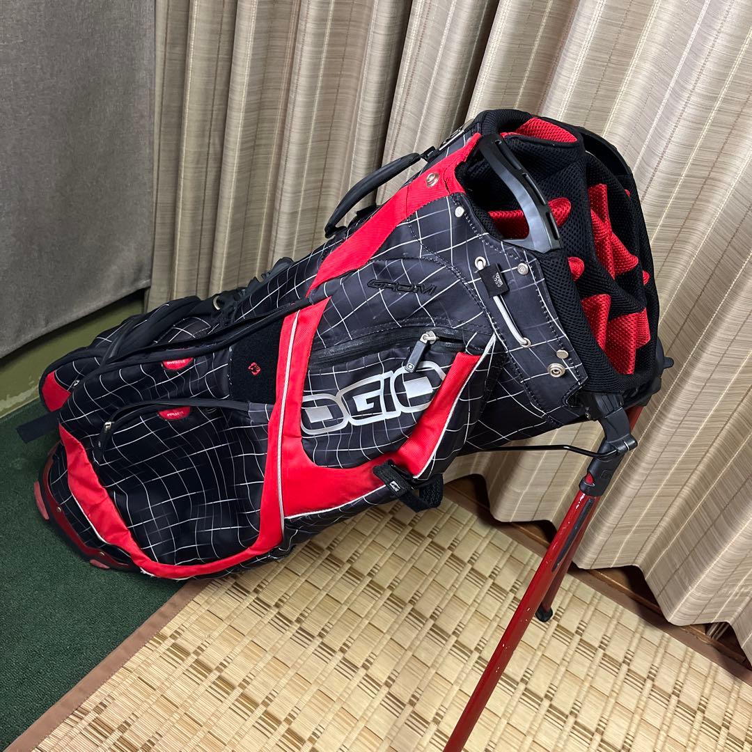 OGIO ゴルフバッグ・キャディバッグ 黒/赤