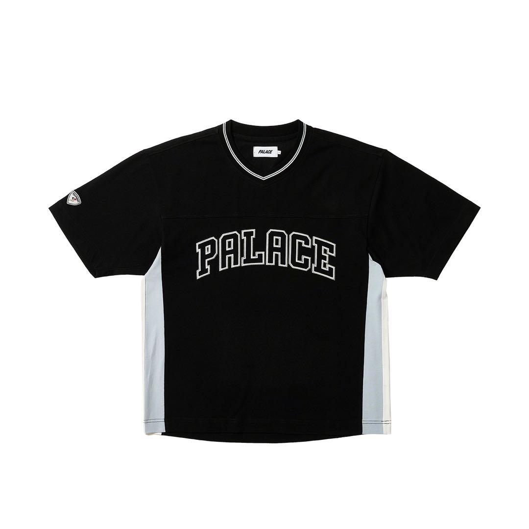 シャツ PALACE PANEL V-NECK JERSEY BLACK M