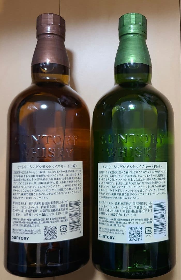 山崎&白州　フルボトルセット