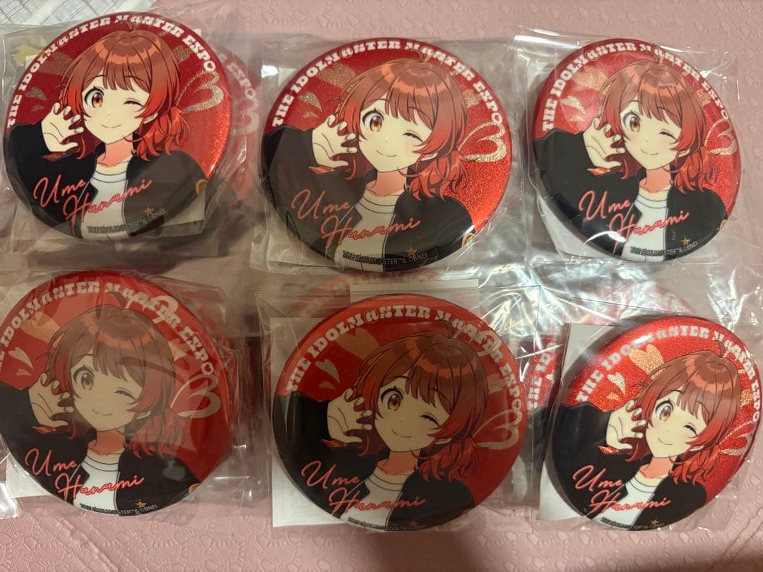 花海佑芽　M@STER EXPO 公式グリッター缶バッジ 未開封　30点