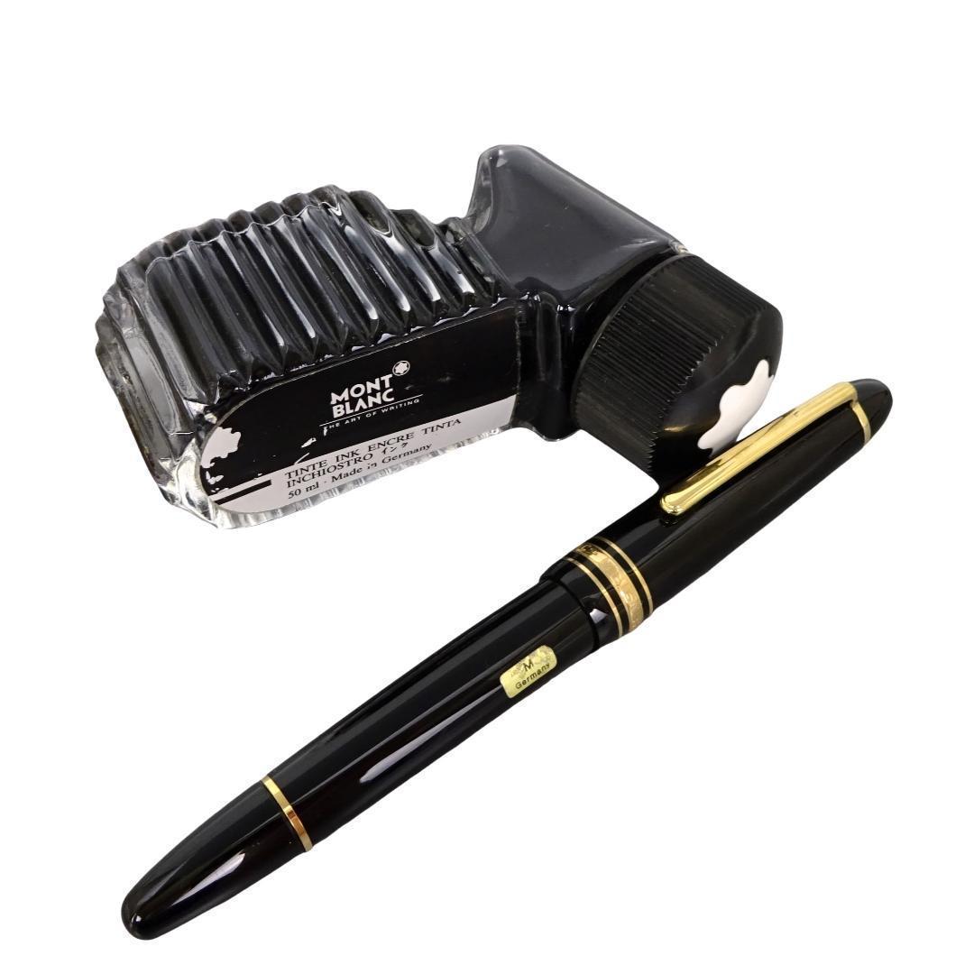 本物 美品■モンブラン■万年筆 マイスターシュテュック 太めモデル 14K M