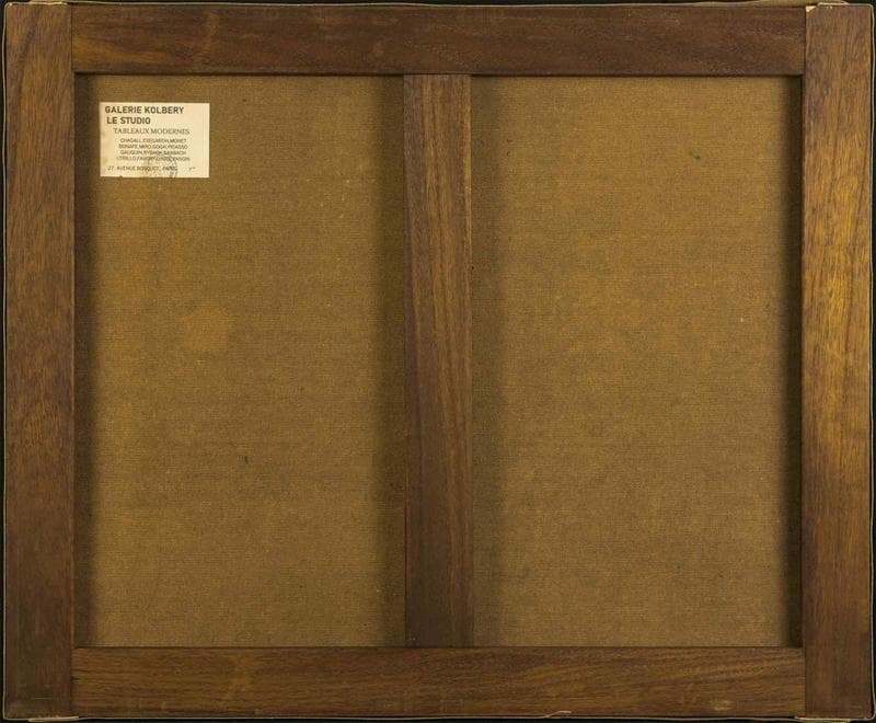 ヴァン・ゴッホ　油彩　肉筆『収穫』表サイン　鑑定証　F12号　額無　b799a