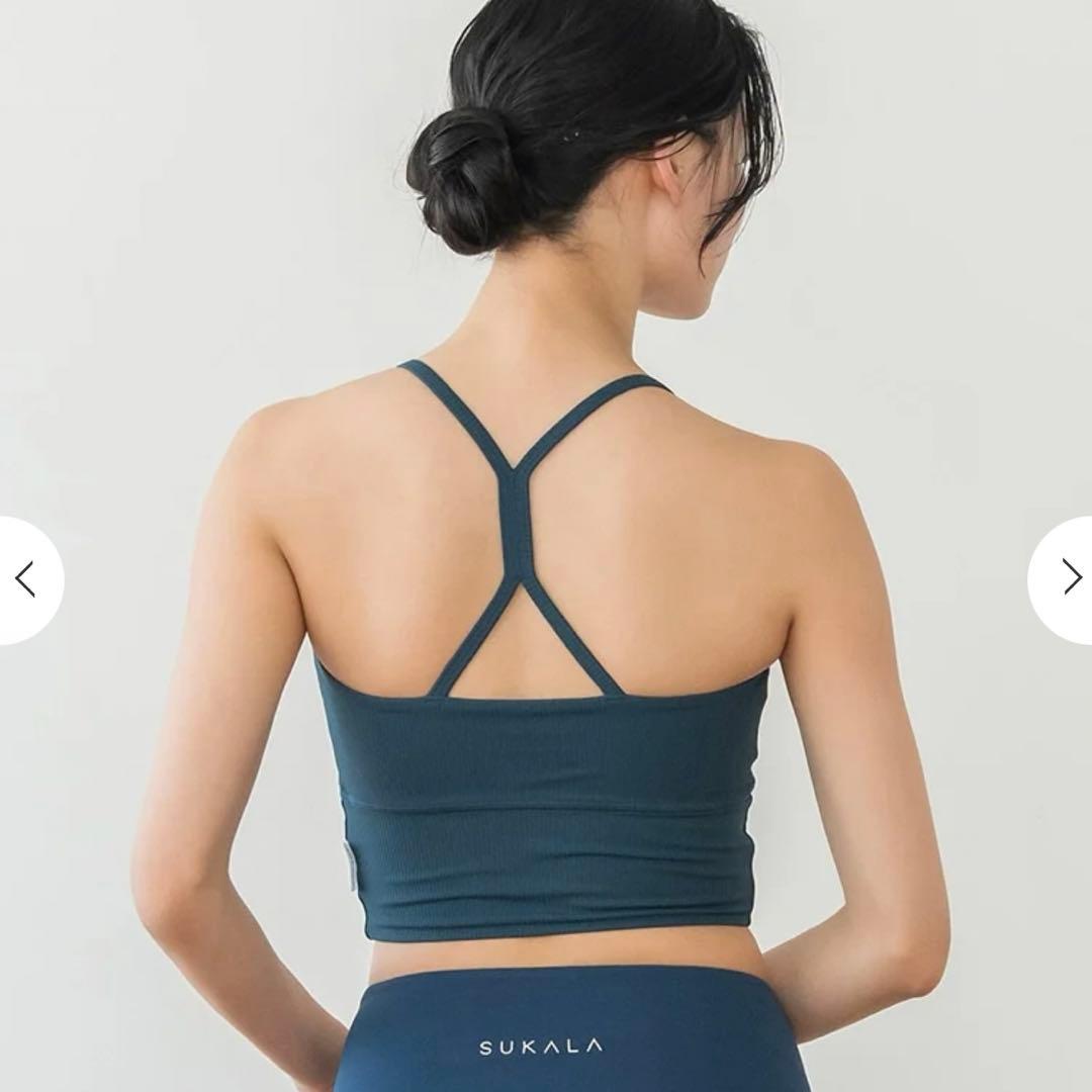 SUKALA バックツイストセパレートタンクトップ　ブラック　M