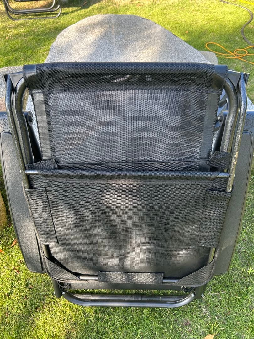 【値下げ】キャノピー付き・折りたたみリクライニングチェア（2脚セット）