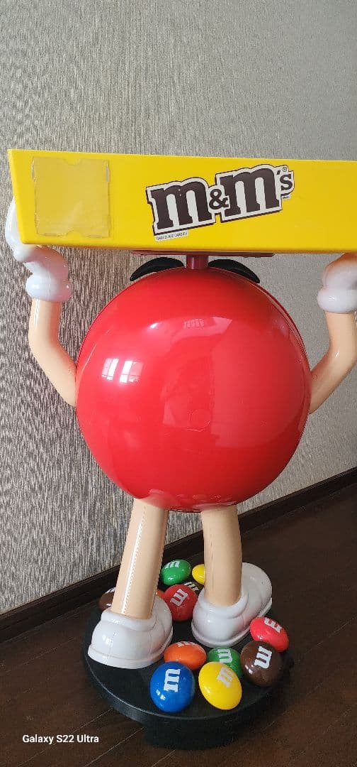 エムアンドエムズ　m&m's　非売品！特大ディスプレイ　(トレイ付)