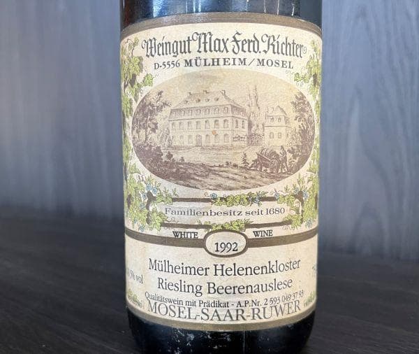 希少古酒！１９９２年★ミュルハイマーヘレンクロスターベーレンアウスレーゼ★