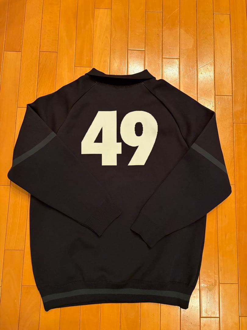 TFW49 黒 ポロ襟 セーター Lサイズ