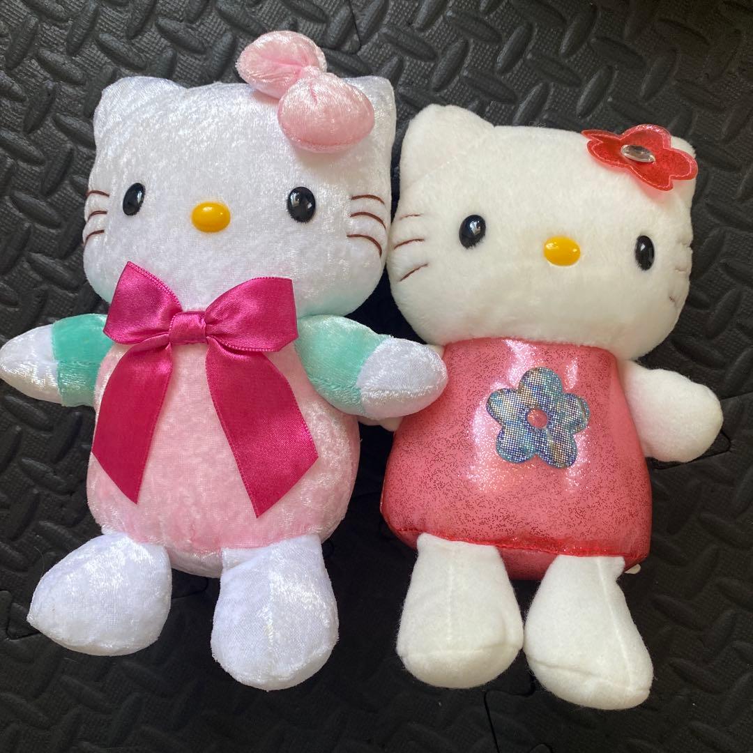 【ハローキティ】ぬいぐるみセット00年〜02年製　エイコー社