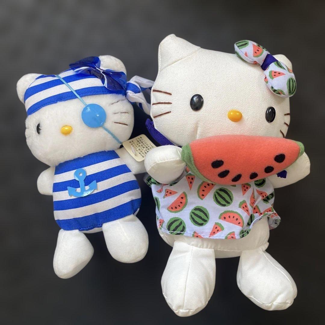 【ハローキティ】ぬいぐるみセット00年〜02年製　エイコー社