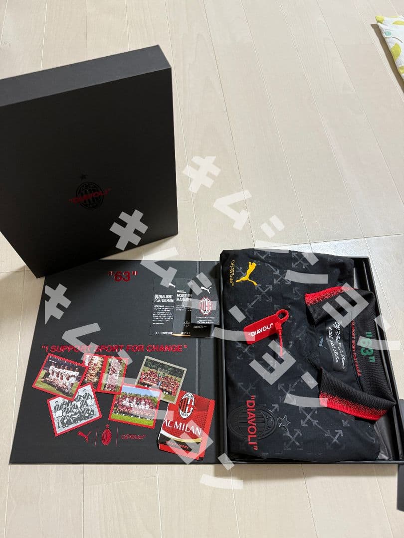 【箱付き正規品】24-25puma×OffWhite AC Milan4th
