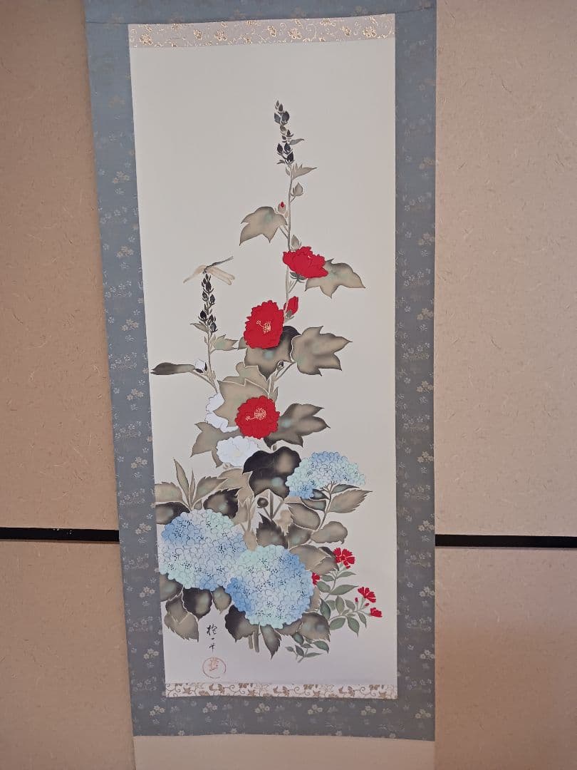 酒井抱一 画 十二ヶ月花鳥図 / 四季 四幅対