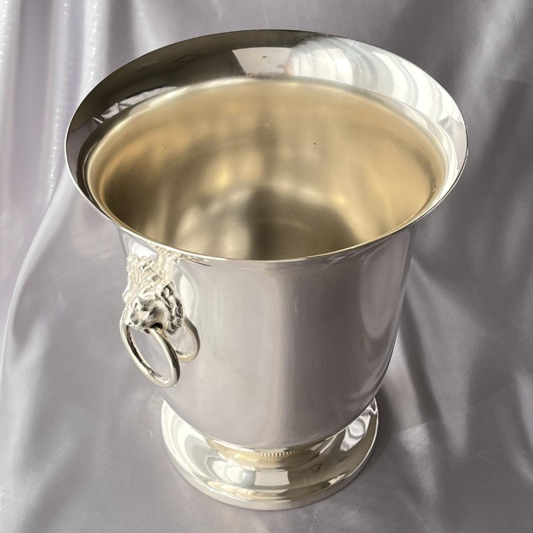 【仏蘭西】ライオンのワインクーラー / シャンパンクーラー 【シルバープレート】