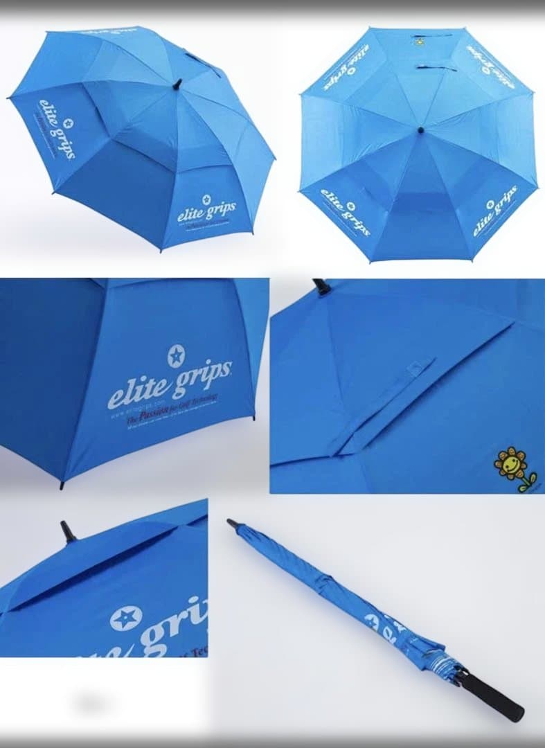 エリートグリップ　日傘　パラソル　大　ブルー