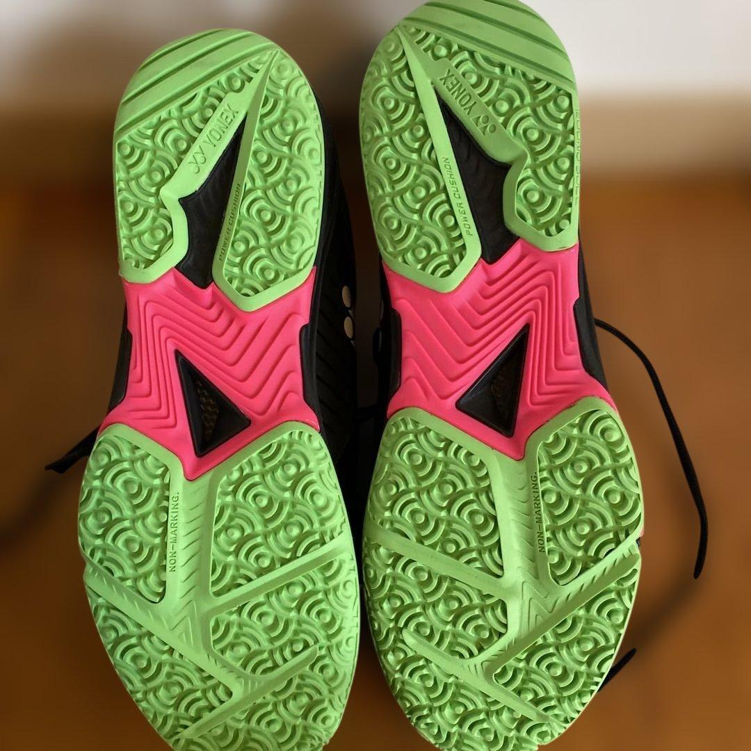 YONEX テニスシューズ ブラック/ピンク/グリーン29㎝