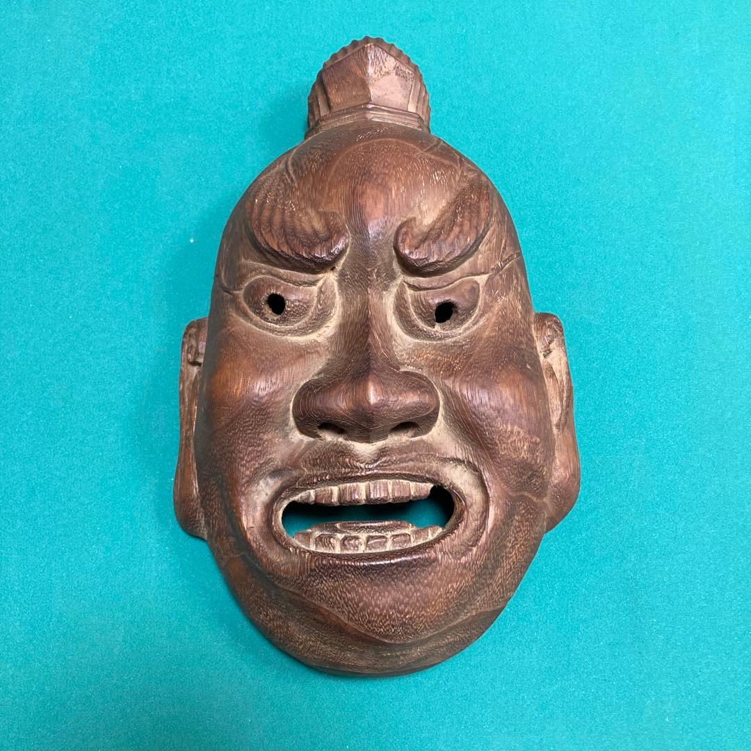 お面　面　金剛力士　不動明王　【kurokunn】H