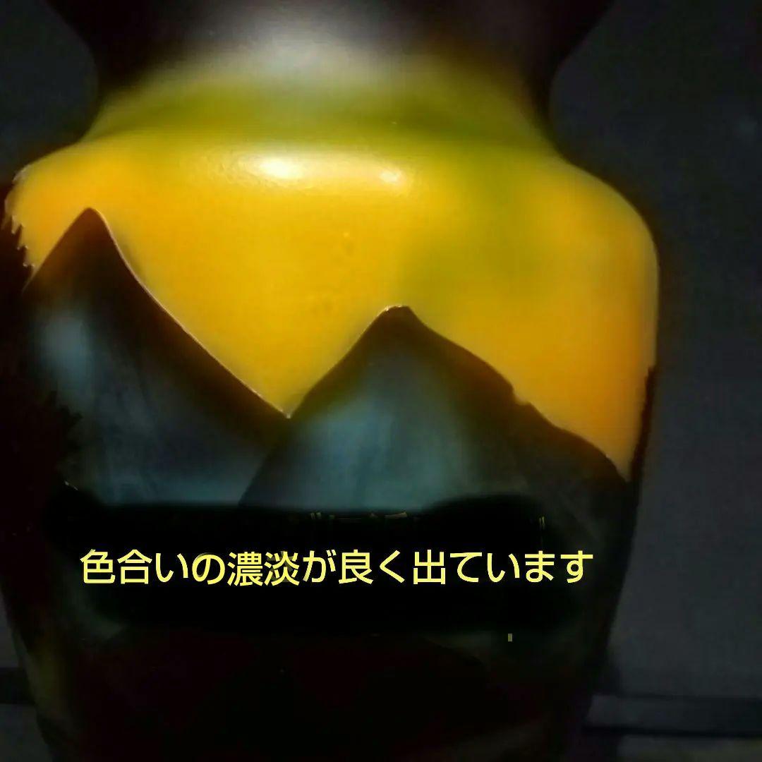 エミ―ルガレ 風景図 花瓶 アンティーク 被せガラス 西洋美術 ガラス工芸品