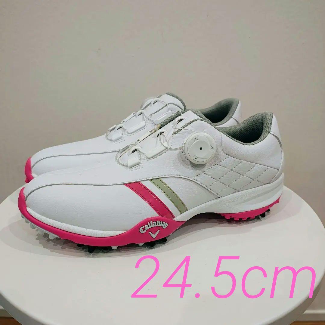 Callaway キャロウェイ ゴルフシューズ 女性用 ホワイト/ピンク 未使用