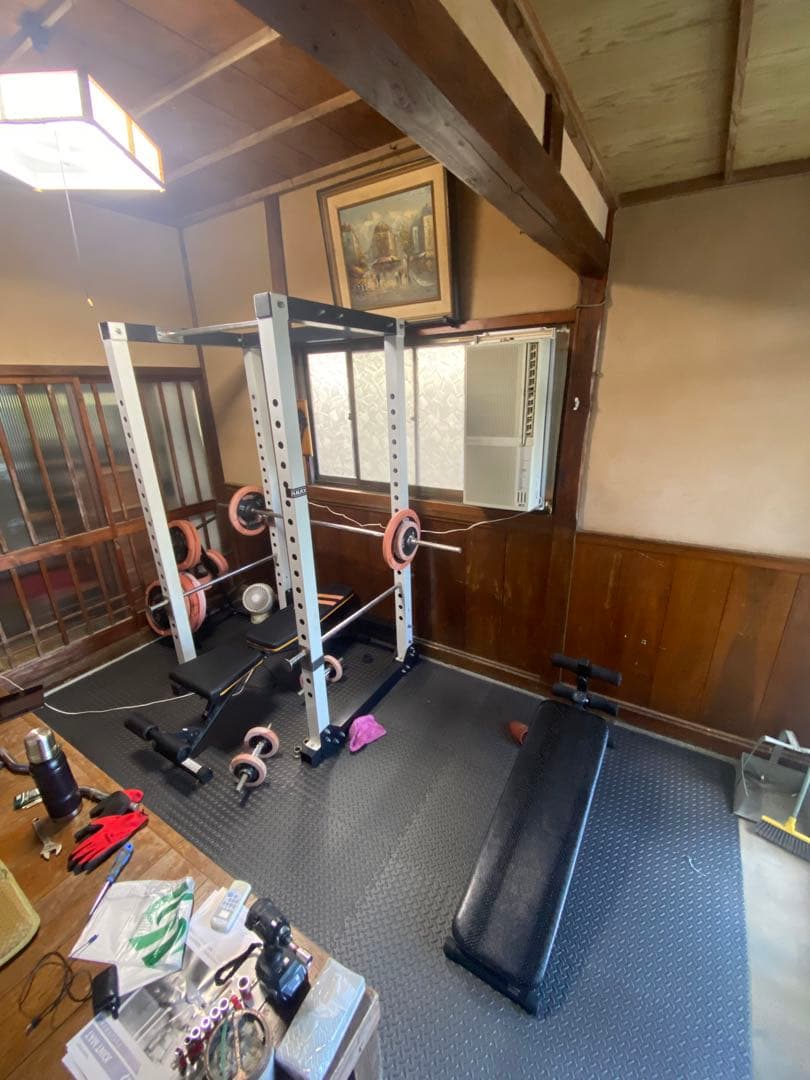 バーベルラック アイロテック455 パワーラック一式