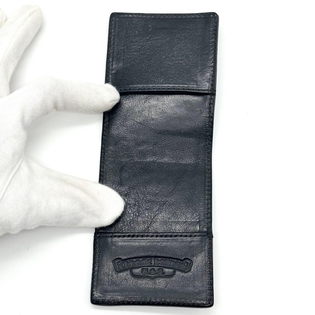 インボイス原本有 クロムハーツ CHクロス パッチ レザー メモホルダー ミニ