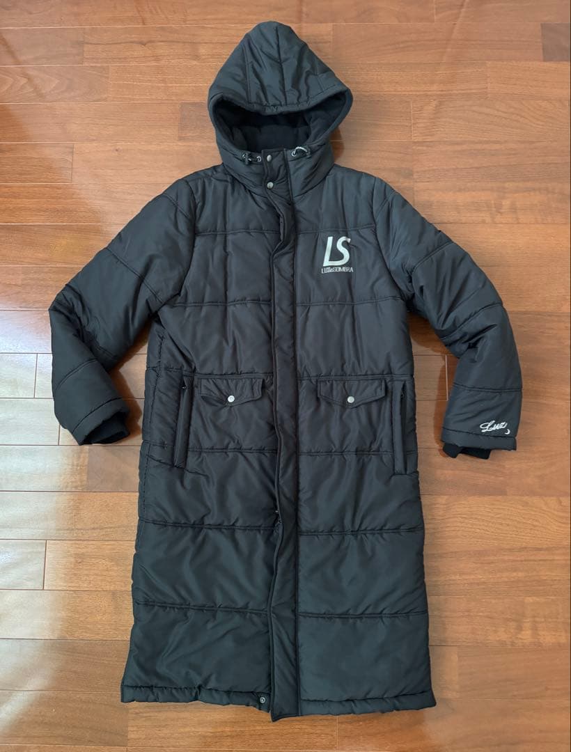 LUZeSOMBRA ブラックベンチコート　L