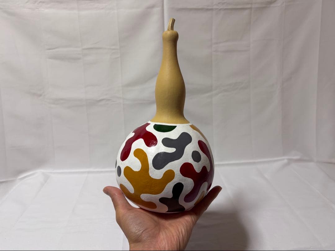 ひょうたん細工と絵画のセット 『弥勒ユニコーン』