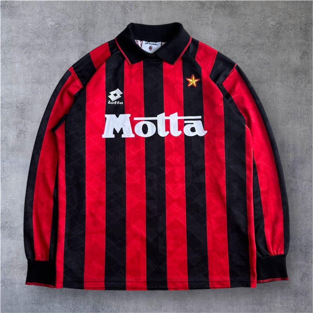 Lotto 1993/94 ACミラン ユニフォーム ヴィンテージ 長袖 90s