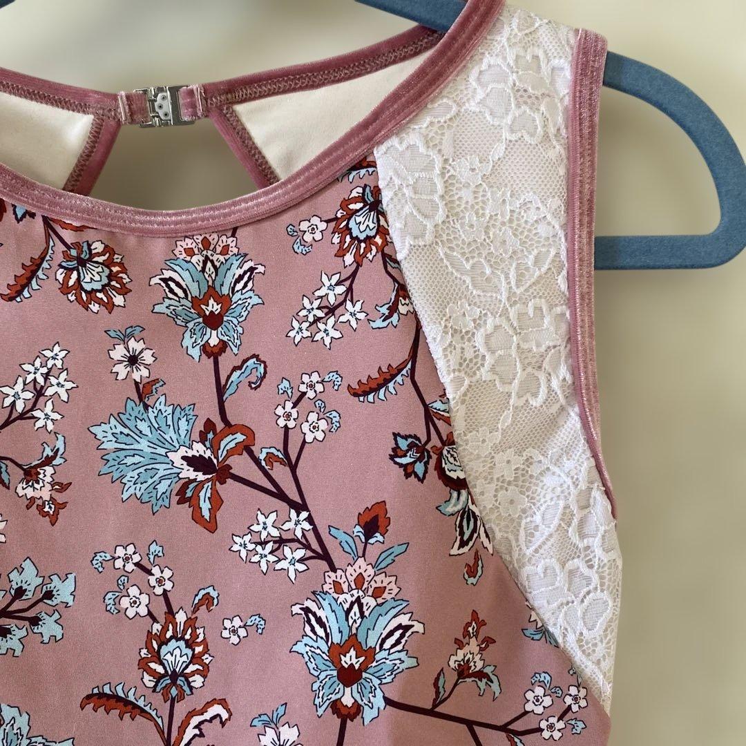 ［新品］eleve花柄レオタード Mサイズ