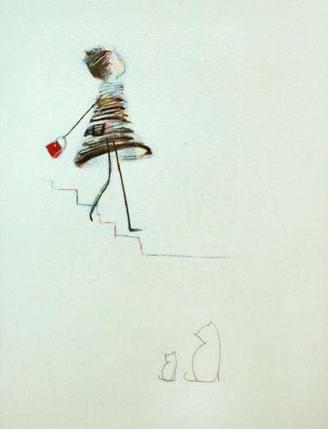 油絵 菅家令子 絵 絵画 インテリア F4-040214 白猫の親子 \