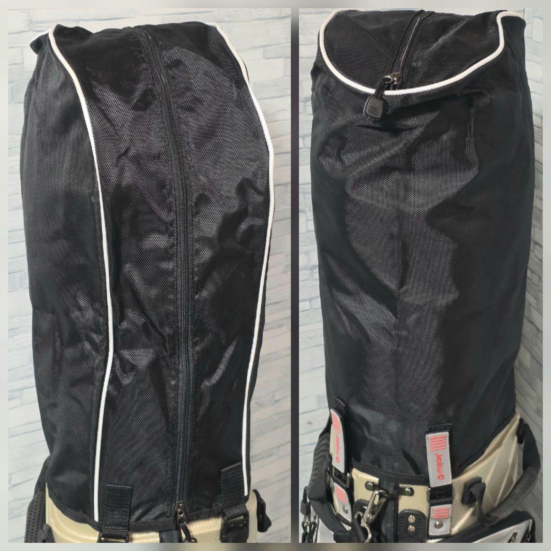 極美品 MEGA GOLF キャスター付 ハードケース キャディバッグ グレー