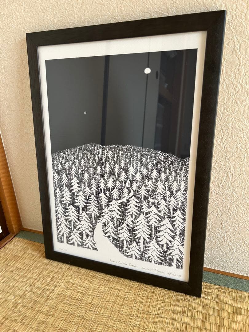 ミナペルホネン　2016 アートポスター　HOUSE IN THE FOREST