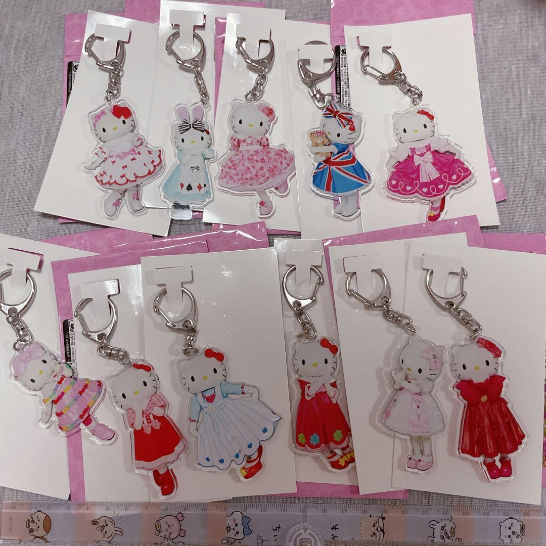 ピューロランド限定♡キティハ ノベルティ アクリルキーホルダー フルコンプセット