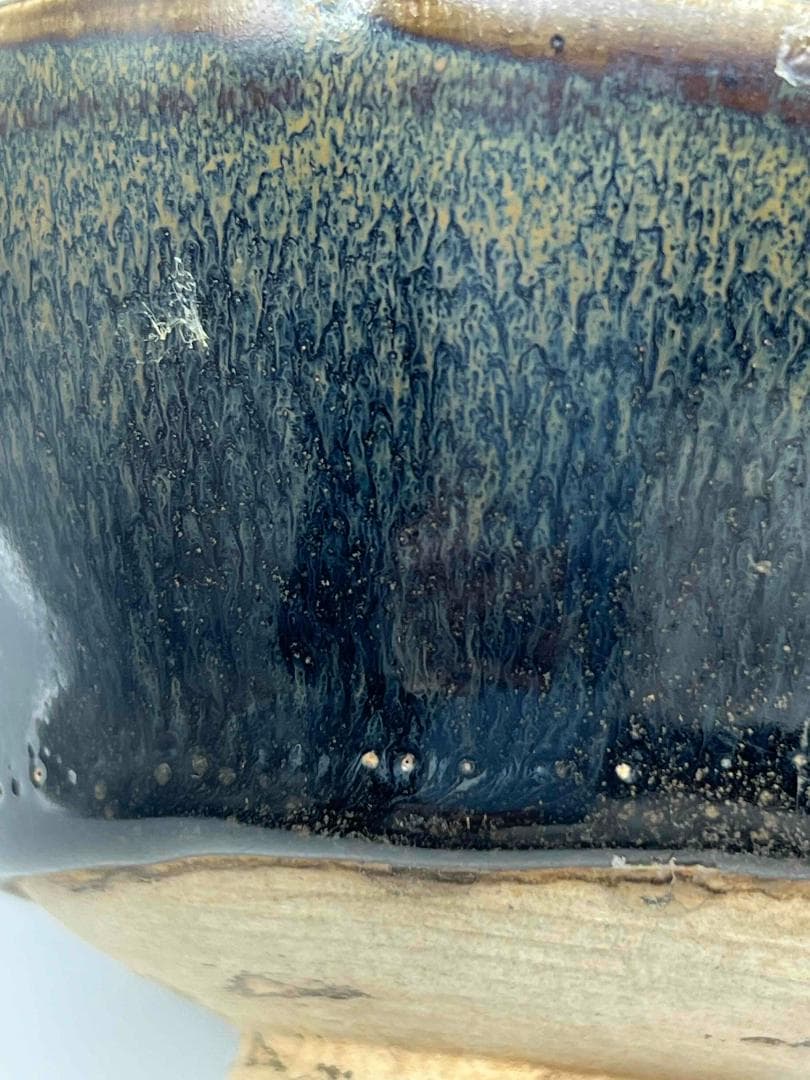 南宋時代　禾目天目茶碗　建窯茶盞 【旧家蔵出し】 希少貴重 唐物(E-60)