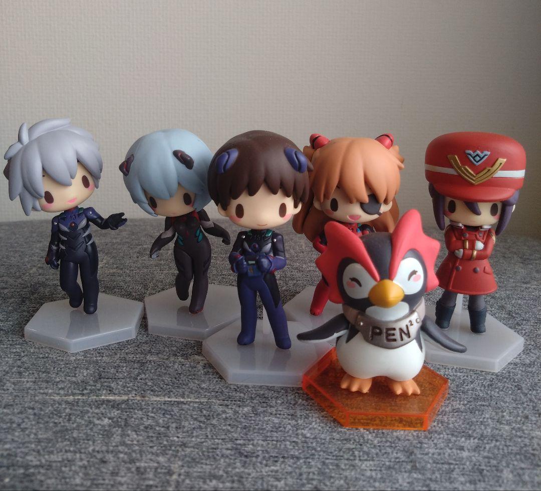 t*読様 エヴァンゲリオン ミニディスプレイフィギュア 6点セット ※開封品