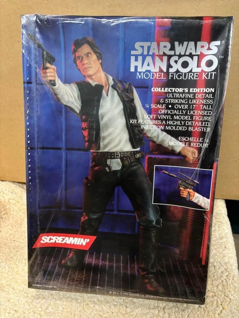 スターウォーズ　スクリーミン　ソフビキット　ハンソロ