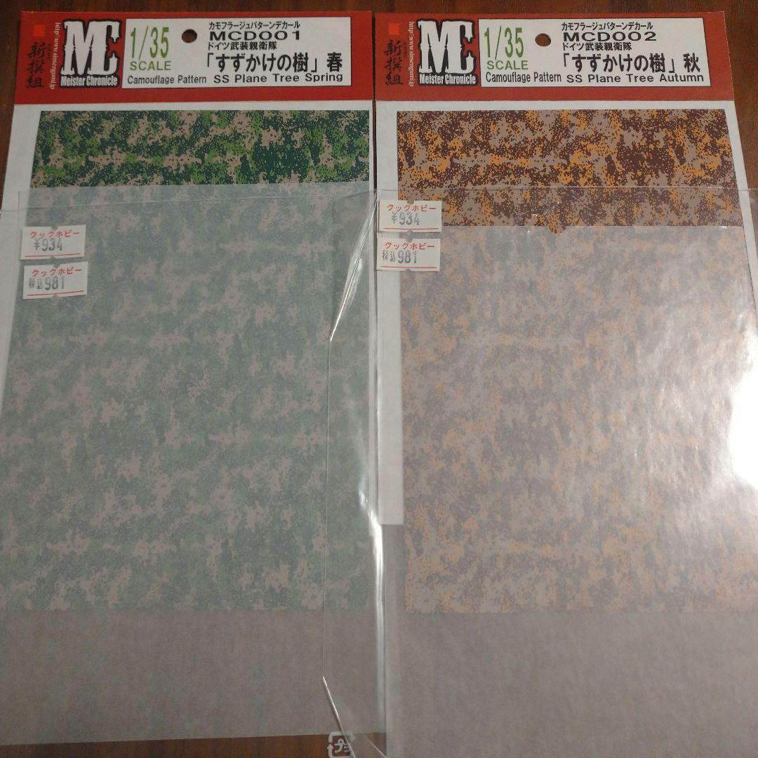 新撰組　Meister Chronicle　カモフラージュパターンデカール　各種