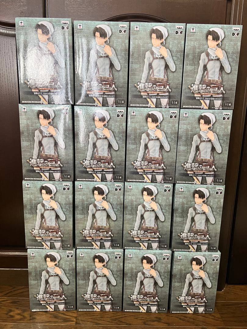 【16個セット】進撃の巨人 DXF お掃除リヴァイ【未開封新品】【ポスター付き】