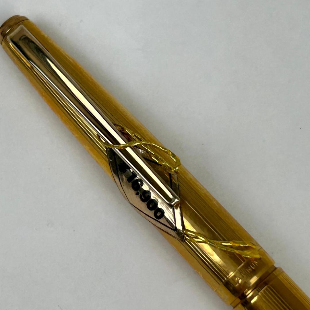 PLATINUM プラチナ 万年筆 金張り 14KGF 18K　細字