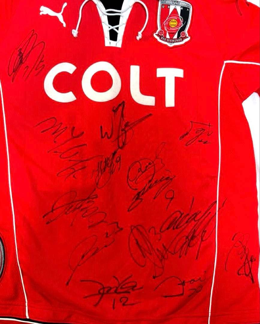 浦和レッズ 直筆サイン入り ユニフォーム タオルマフラー付き