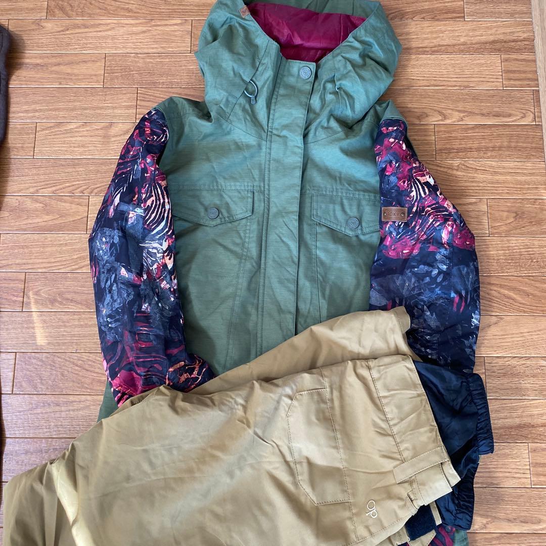 ROXY スノーボードウェア フード付き 上下セット