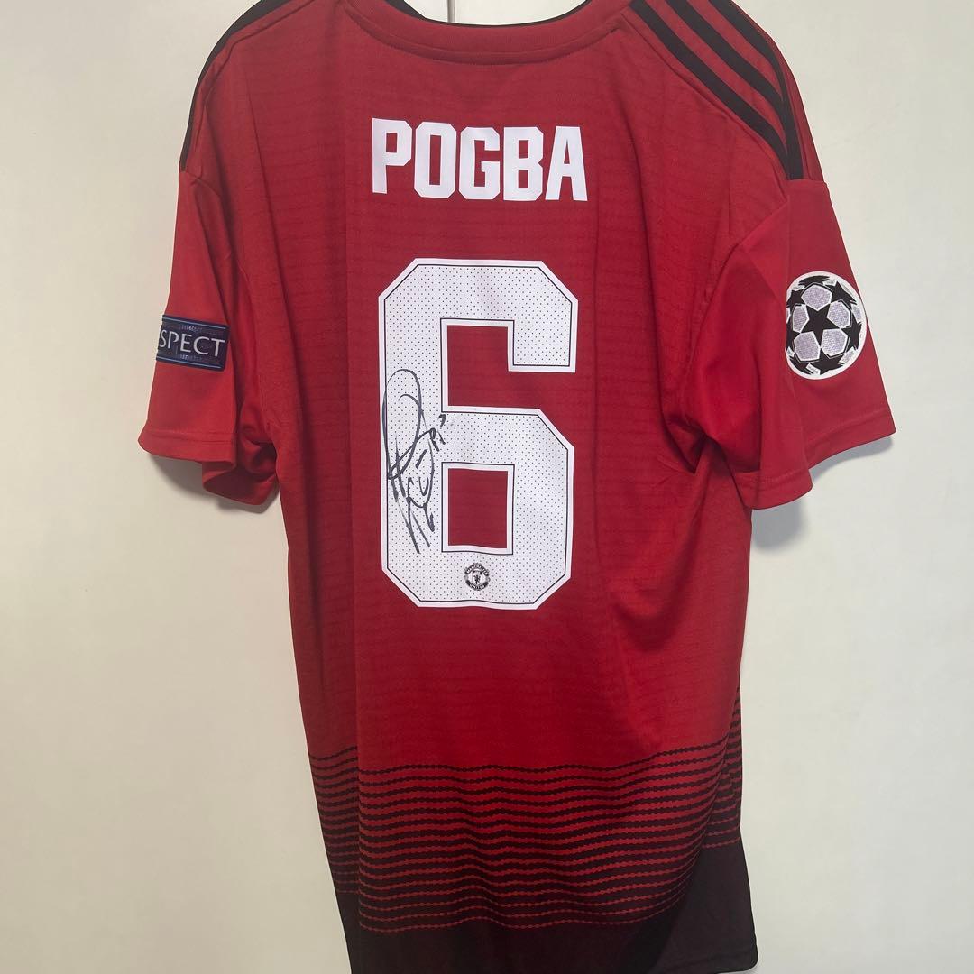 ポール　ポグバ　サイン入りユニフォーム　マンチェスターユナイテッド