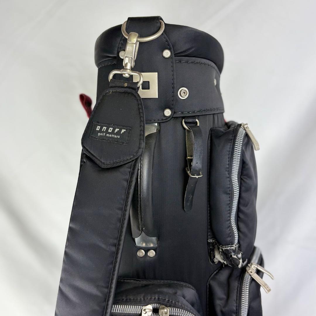 ダイワ オノフ ONOFF キャディバッグ ゴルフバッグ 赤黒