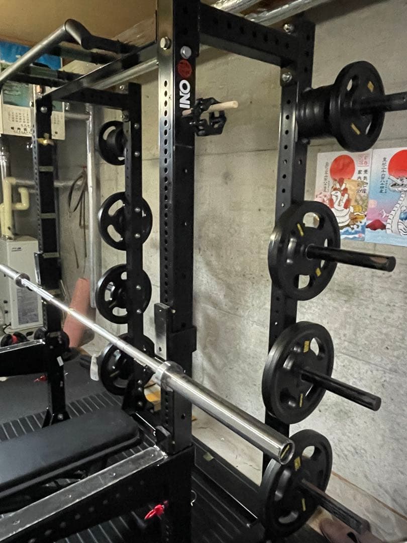 oni 鬼　ハーフラック　パワーラック　アイロテック　バーベルセット　135キロ