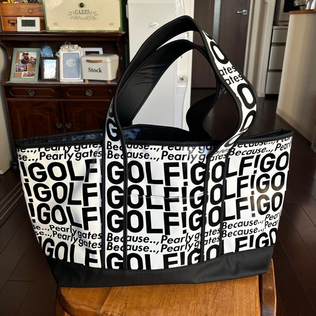 パーリーゲイツ　PGGゴルフロゴロッカーBAGブラック×ホワイト