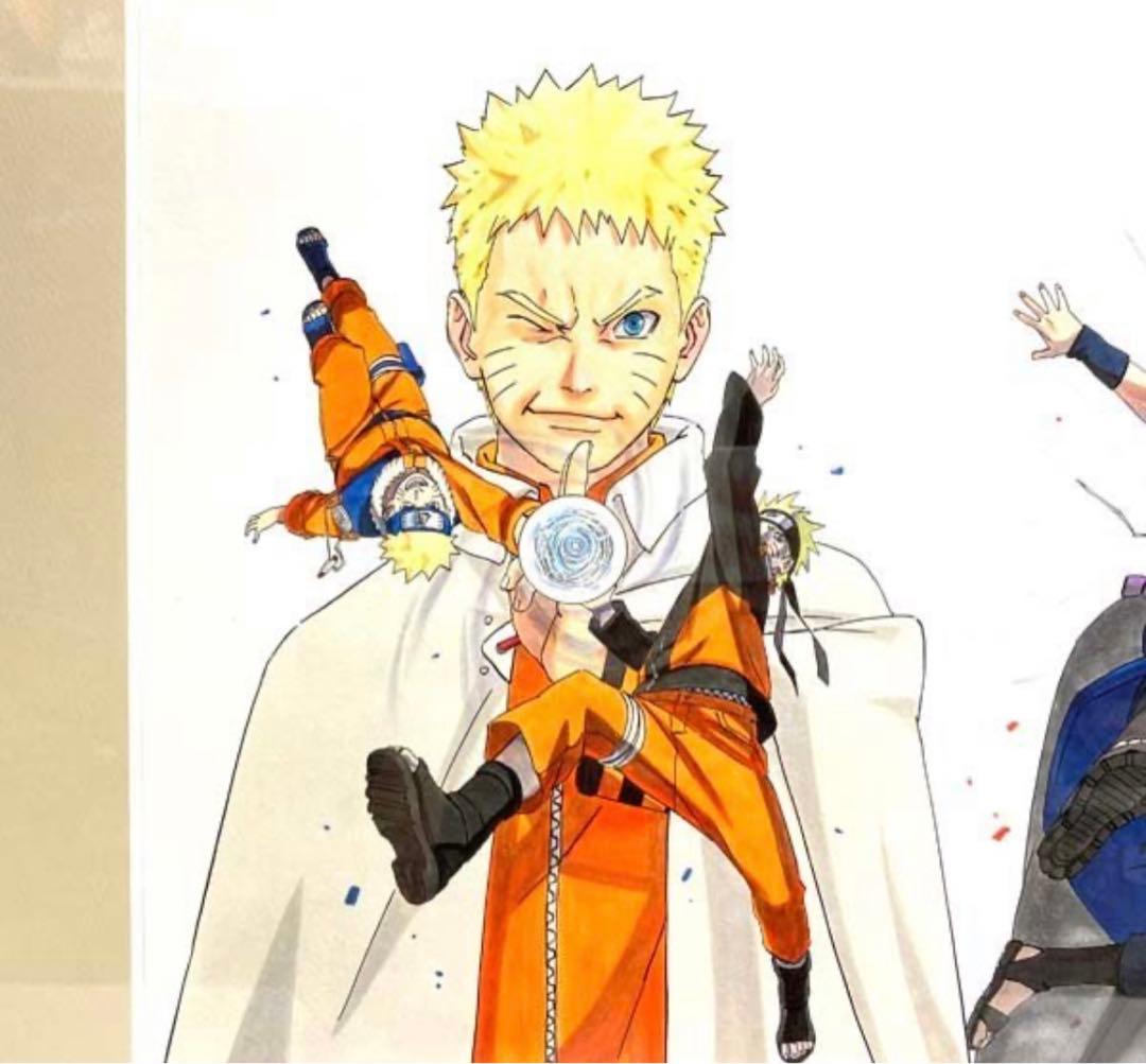 【限定・非売品】NARUTO 高級複製原画　ナルト　サスケ　ナルト展