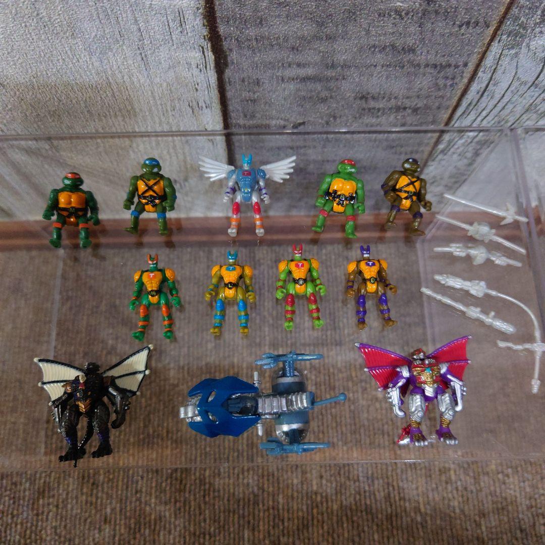 当時物 激レア ミュータントタートルズ ミニタートルズセット1 フィギュア