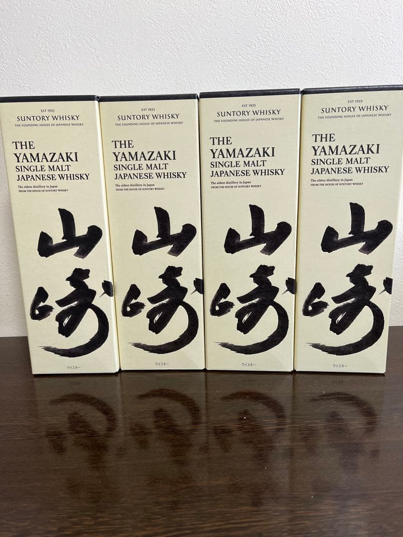 サントリー 山崎 シングルモルト ウイスキー 43度 700ml 4本