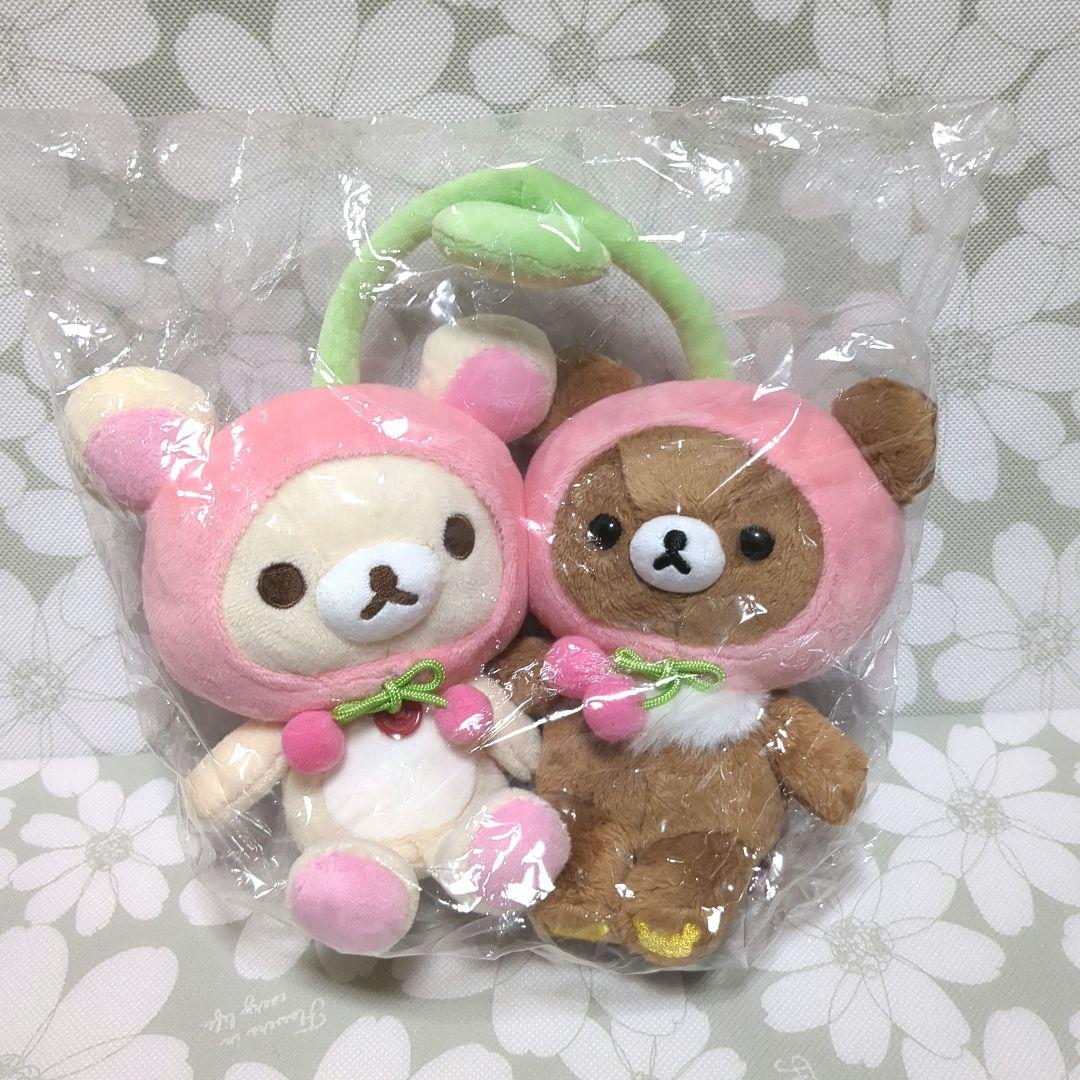 フルーツでまくまく　フルーツなかよしぬいぐるみ　コリラックマ　チャイロイコグマ