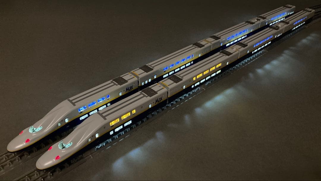 室内灯付 E4系 Max 旧塗装 先頭車朱鷺マーク付 KATO 10-1730等