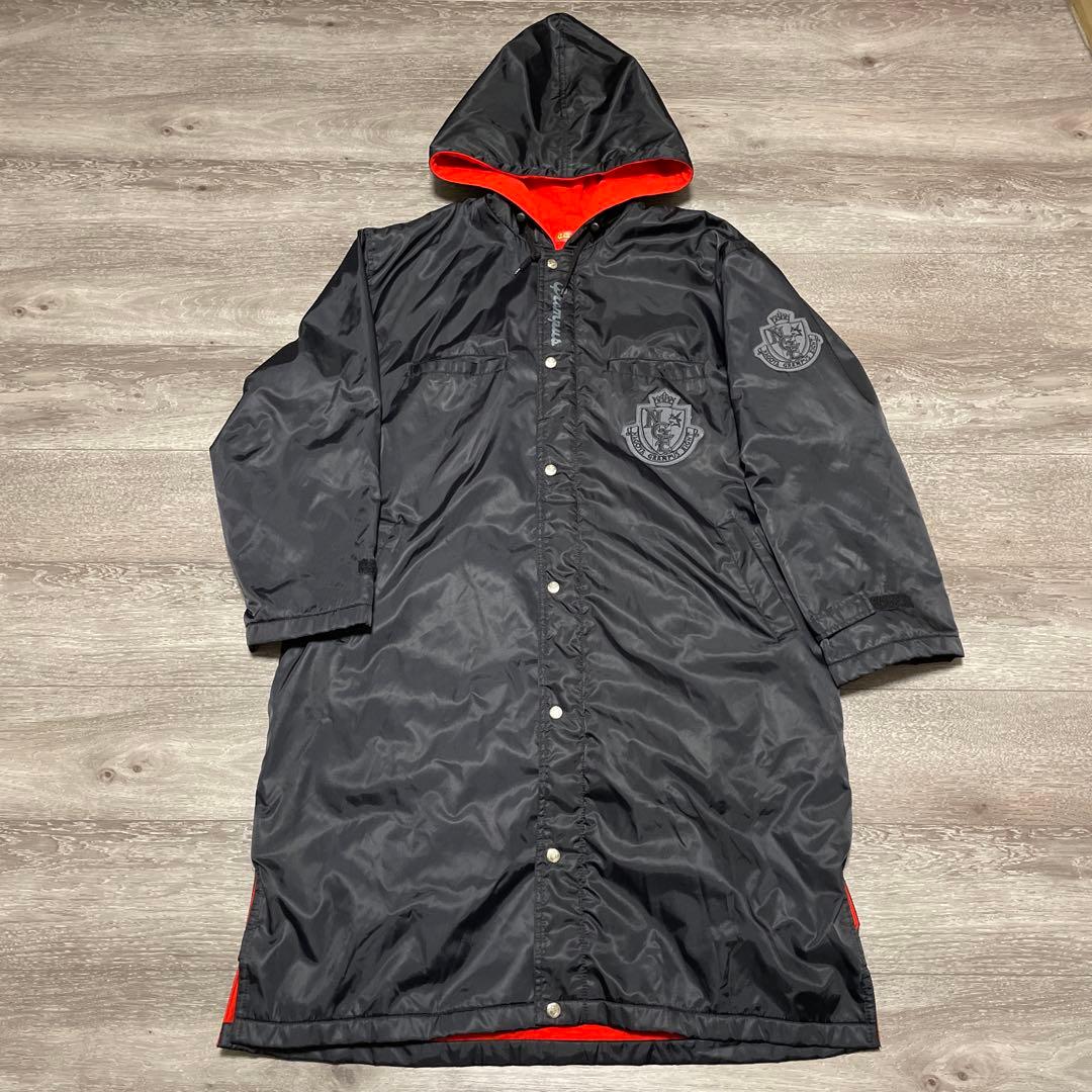 希少品 名古屋グランパスエイト NGE エンブレムワッペン刺繍 ベンチコート 黒