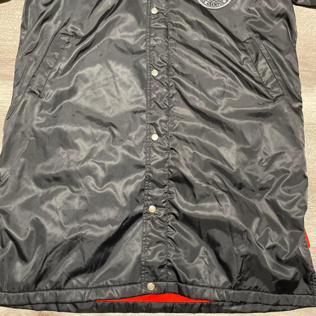 希少品 名古屋グランパスエイト NGE エンブレムワッペン刺繍 ベンチコート 黒